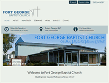 Tablet Screenshot of fortgeorgebaptist.ca